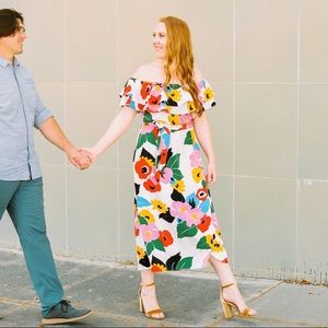 Show Me Your Mumu off the shoulder Midi Dress